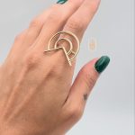 انگشتر ریحان هندسی