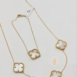 ✨ ست ونکلیف سنگ سفید✨